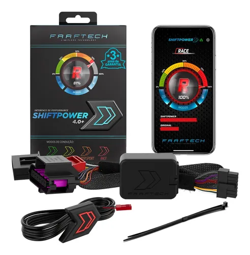 Pedal Shift Power Ft-Sp05+ Modulo Acelerador Chip Plug E Play Bluetooth App