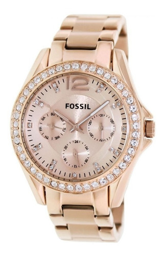 Reloj Fossil Es2811 Acero Oro Rosa Mujer