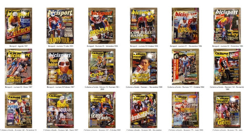 Revista Ciclismo A Fondo Bicisport España Lote Poster (Usado)