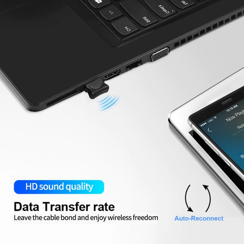 Imagem 6 de 8 de Mini Micro Adaptador Bluetooth Pc Computador Notebook 5.0