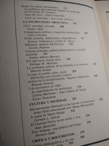 Unidos N° 9 Peronísmo Alfonsinísmo Chacho Álvarez ' 86 (Usado)