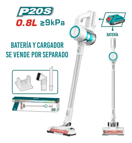 Aspiradora Inalámbrica Ajustable 20v + 4 Accesorios Total