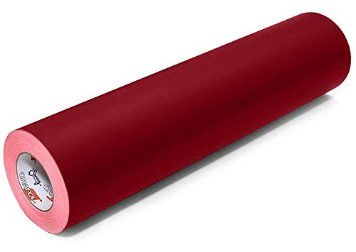 Rollo De Adhesivo Reposicionable Mate 631, Color Burdeos, 12