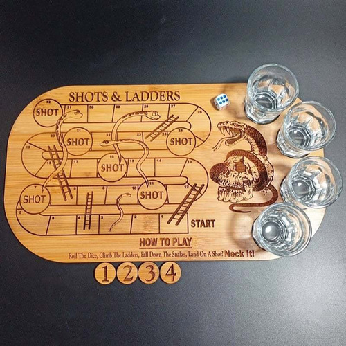 Juego Para Beber Shots Ladders Y Set De Ruleta Party Shot