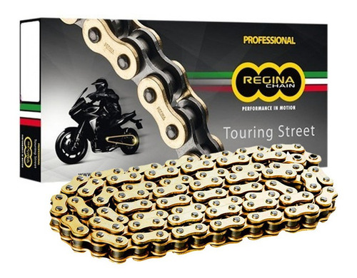 Imagen 1 de 4 de Cadena De Moto Dorada Regina Z Ring Paso 520 X 120