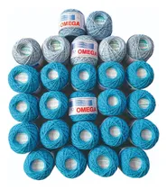 Comprar Paquete Turquesa Hilaza Fantasia 8 Omega 26 Madejas De 50g