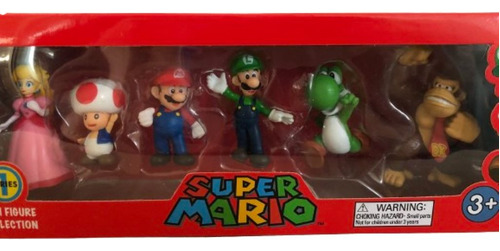 Pack De 6 Figuras Super Mario Bros