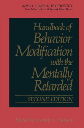 Libro Handbook Of Behavior Modification With The Mentally...