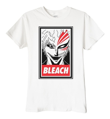 Polera Bleach Ichigo Kur Shinigami Stencil Anime Poleradicto