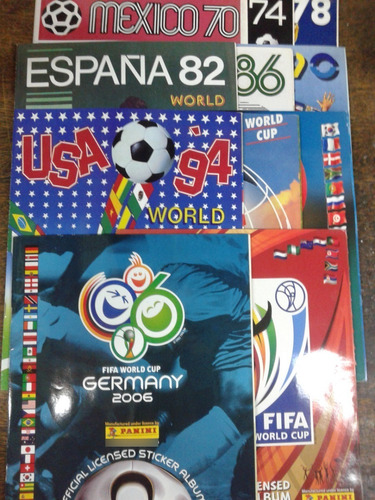 Imagen 1 de 8 de Albumes Copa Mundial De La Fifa 1970/2010 * Album Figuritas
