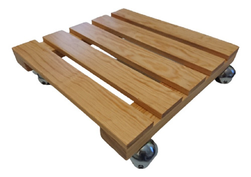 Base Móvil De Madera Para Maceta 45x45, 