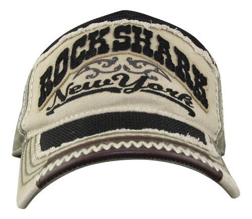 Minakolife Gorra Béisbol Vintage Rock Shark Newyork Washed