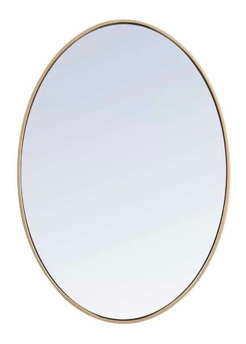 Espejo Hierro Oval 90cmx60cm Moderno Sutil Diseño Tendencia