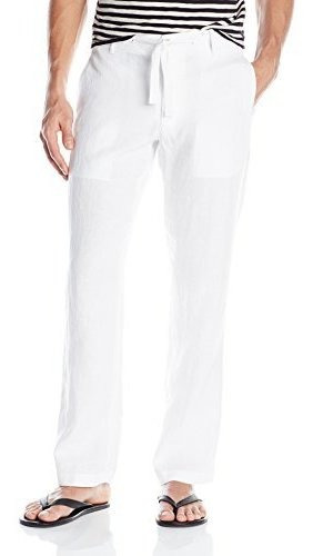 Perry Ellis Pantalon De Lino Con Cordon Para Hombre