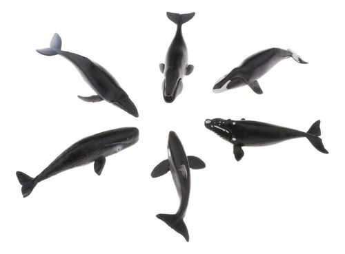 6 Piezas De Juguete De Regalo Para Niños Figura De Tiburón