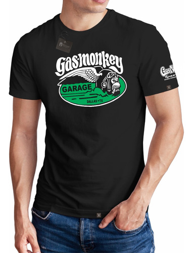 Poleras Gas Monkey Garage Frente Espalda G