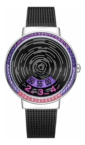 Reloj Mujer Saga 60708 Cuarzo Pulso En Acero Inoxidable