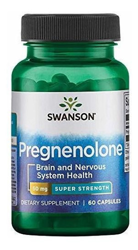Swanson Super-strength Pregnenolone 50 Milligrams 60 Capsule
