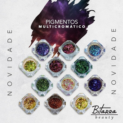 Imagem 5 de 6 de Pigmento Multicromático Bitarra Beauty Collection Cores