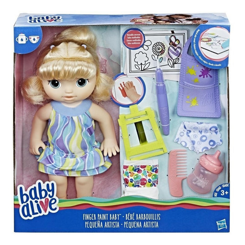 Baby Alive Pequeña Artista (rubia)