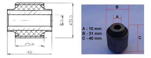 Buje Tensor Tra (inf/1) Gsp Honda Civic 96-98