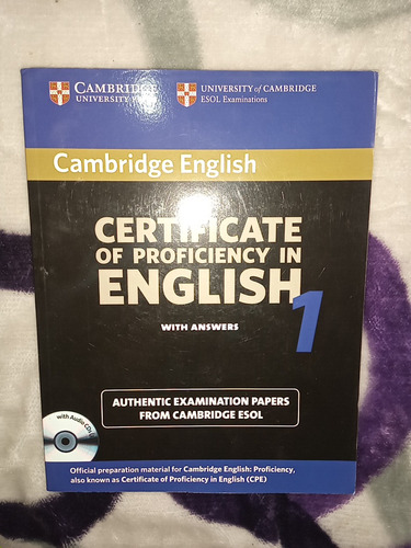 Certificate Of Proficiency In English 1