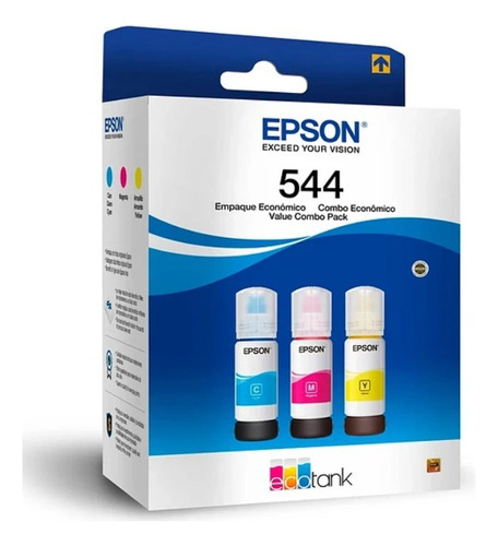 Tinta Epson 544 Pack 4 Colores Negro Cian Magenta Amarillo