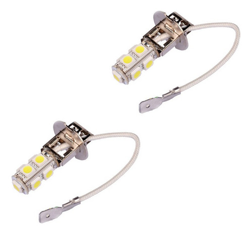 2x H3 9 Led Smd Coche Auto Xenón Blanco Niebla Cabeza De Con