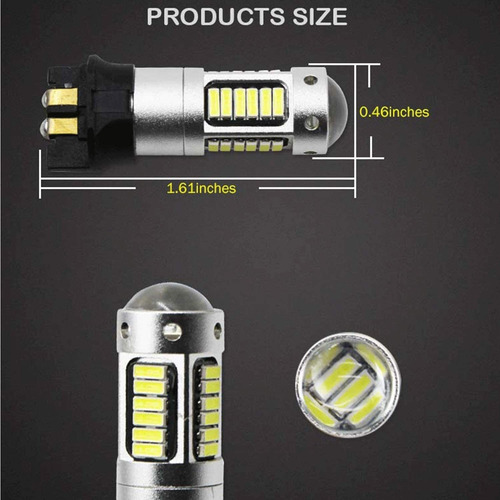 Ccautovie Led Bombillas Pw24w, 2pcs Canbus Obc Bulbos Pw24w