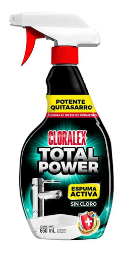 Limpiador De Baños En Spray Cloralex Total Power Antisarro 650ml