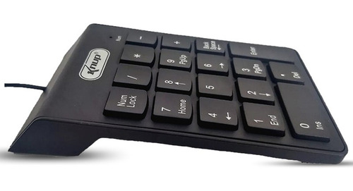 Mini Teclado Numérico Usb Com Fio 18 Teclas Knup Kp-2003a Cor De Teclado Preto Idioma Português Brasil