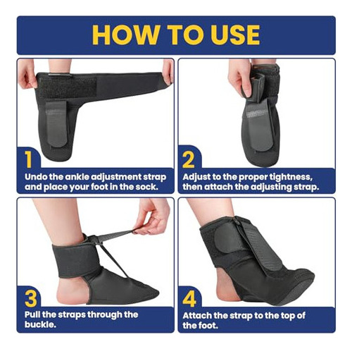 Jwhoo Calcetín Con Férula Para Fascitis Plantar: Soporte O