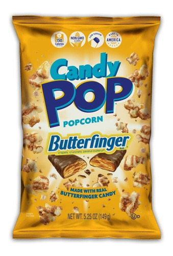 Candy Pop Palomitas Butterfinger Peanut Popcorns 149 G.