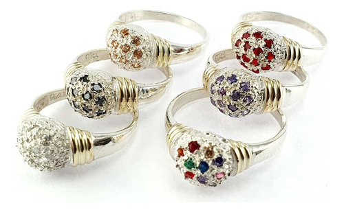 Anillo Frutilla De Plata Y Oro