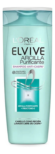 Shampoo L'Oréal Paris Elvive Arcilla Purificante Anticaspa en tubo depresible de 200mL por 1 unidad