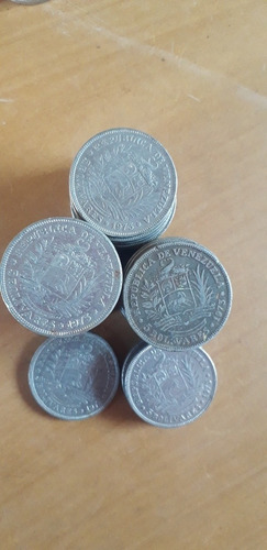Lotes De Monedas De 5 Bolívares De Los Años 1973-1977