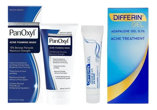 comprar Panoxyl Espuma Limpiadora + Differin Gel Pack Anti Acné