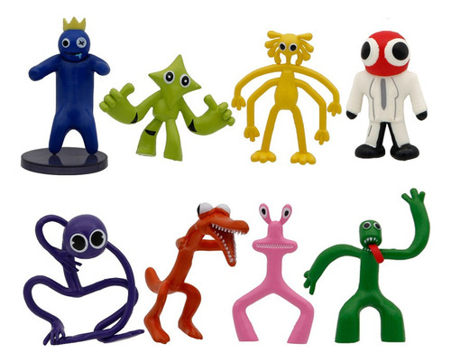 8pcs Rainbow Friends Roblox Acción Figura Modelo Juguete A