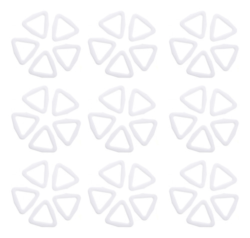 Anilla Triangular Para Saltar Con Botones, 100 Unidades