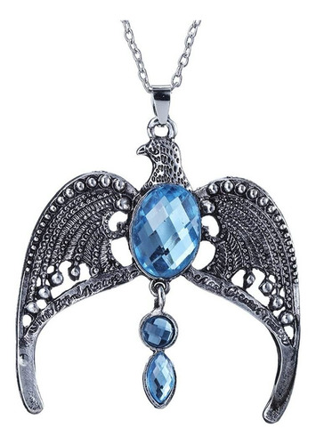 Joyas Tycoon® Antiguo Collar De Piedra Azul De Plata Eagle H