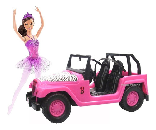 Barbie Mattel + Barbie Jeep Safari Original Scarlet Kids