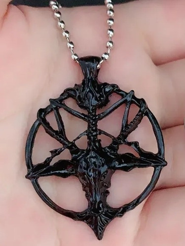 Collar Pentagrama De Baphomet Esotérico Wicca Paganismo