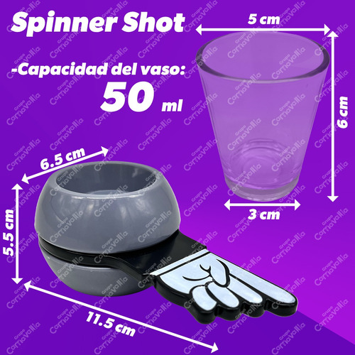 Ruleta Shot Spinner Tequilero Reto Fiesta Juego Bebidas Bebe