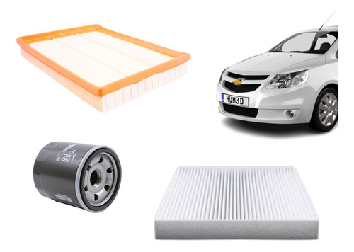 Imagen 1 de 1 de Filtros Aire + Aceite + Polen Chevrolet Sail 1.4