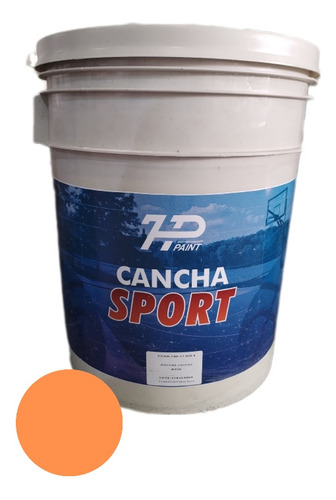 Pintura Para Cancha Deportiva Color Naranja. Cuñete