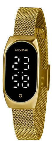 Relógio Lince Led Digital Ldg464l-pxkx Dourado
