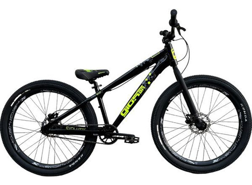 Bicicleta Gios Frx-evo Preto/amarelo 26 Single Wheeling/grau