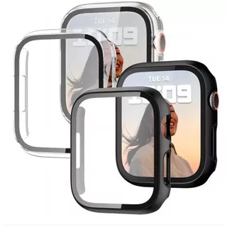 2 Fundas Impermeable Case Cristal Templado Para Apple Watch