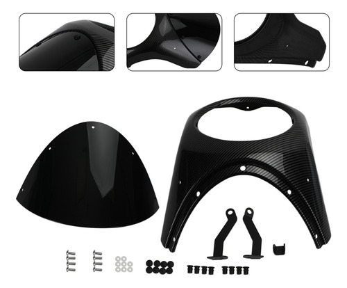 Parabrisas Con Carenado De Faros Delanteros Para Honda Cb650