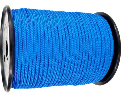 Imagen 1 de 5 de 50.m Soga Cuerda Negra 4.mm Trenzada Camping Multiuso Negro